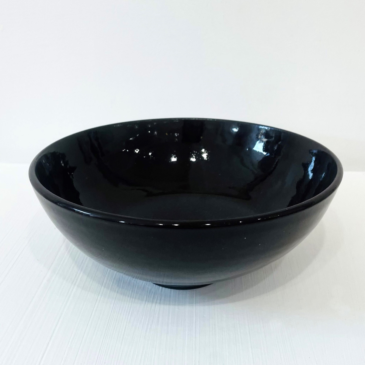 'Large Black Porcelain Bowl' by artist Robert Hunter